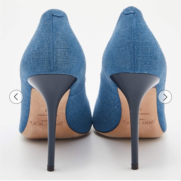 Denim Jimmy Choo stilettos—Abel - Picture 3 of 6